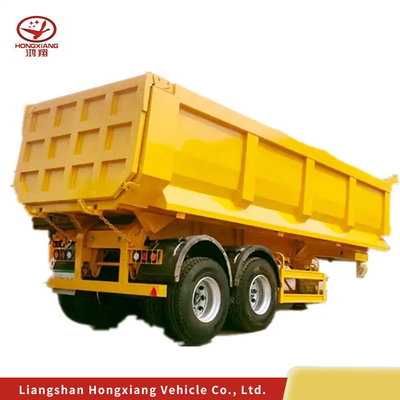 Κουβικά μέτρα Ντάμπερ Τίπερ Semi Trailers 6 άξονες για την αγορά της Γκάνας
