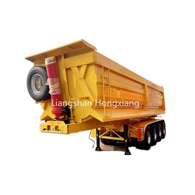 13500X3000X1550 mm Πίσω υδραυλικά ρυμουλκούμενα για τη μεταφορά συσσωματωμάτων χαλίκι