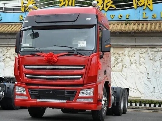 6X4 Κεφαλή 340HP 40ton 110km/H βαρέα φορτηγά μεταγωγικά φορτηγά σε Euro 2 με χειροκίνητο παράθυρο
