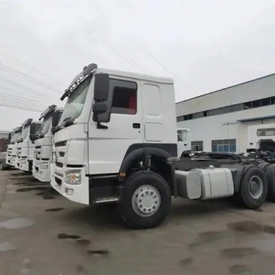 6X4 Κεφαλή 340HP 40ton 110km/H βαρέα φορτηγά μεταγωγικά φορτηγά σε Euro 2 με χειροκίνητο παράθυρο