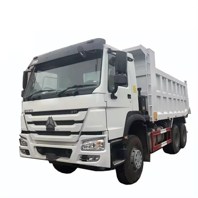 HOWO 8X4 375 Tipper 500HP Tipperχρησιμοποιούμενο φορτηγό σκουπιδιών με εναέρια ανάρτηση οδηγός πρώτο κάθισμα