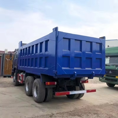 HOWO 8X4 375 Tipper 500HP Tipperχρησιμοποιούμενο φορτηγό σκουπιδιών με εναέρια ανάρτηση οδηγός πρώτο κάθισμα