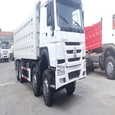 Χρησιμοποιούμενο φορτηγό 12 τροχών 420 HP 375 HP βαρύ φορτίο με ατμοσφαιρική ανάρτηση και κάθισμα οδηγού