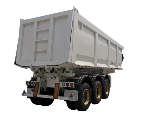 40-80 τόνων Τριάξο U-Type Dump Truck Semi-Trailer με ABS αντιμπλοκάρισμα σύστημα πέδησης