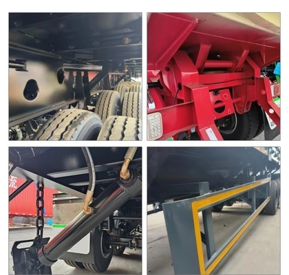 2/3/4 Άξονας Custom Dump Truck Trailer 40-100 Τόνους για και 1 Χρόνο Υπηρεσία Μετά την Πώληση