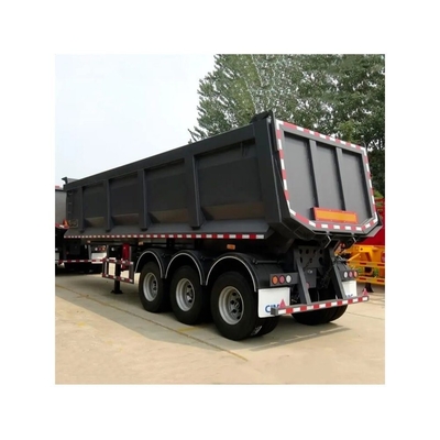 3 άξονες Dump Tipper Cargo Transport Flatbed Heavy Truck Semi-Trailer με 8.12.16 Ελαστικά