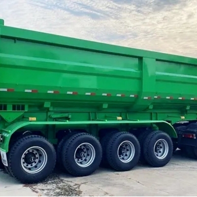25cbm 32cbm U σχήμα πίσω άκρη γείτονα ντάμπερ ντάμπ ημιφορτηγό ρυμουλκούμενο για βαρύ φορτίο