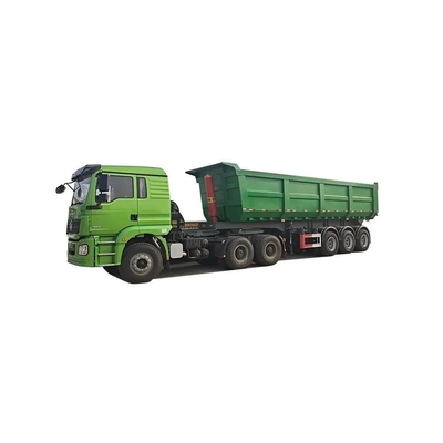Χάλυβα 1820mm βαρύ φορτίο 2 άξονες U σχήμα Dump Semi Trailers για πέτρα / ορυχείο / άμμο