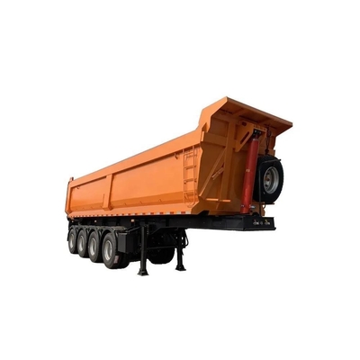 Χάλυβα 1820mm βαρύ φορτίο 2 άξονες U σχήμα Dump Semi Trailers για πέτρα / ορυχείο / άμμο