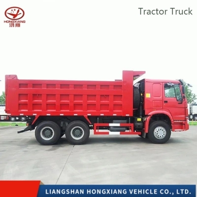 Sinotruk HOWO 6X4 10 τροχούς Χρησιμοποιούμενο Prime Mover Τρακτόρα κεφαλή φορτηγό με χειροκίνητο παράθυρο