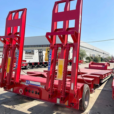 40ton 3/4/5 άξονα φορτηγό χαμηλό κρεβάτι ημιπροκατασκευή με ABS και σύστημα αντιμπλοκάρισμα