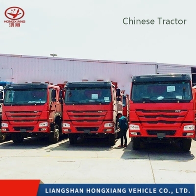 Δυνατότητα βαρέος φορτίου 6X4 60 τόνων Rhd Sinotruk HOWO Κεφαλής ελκυστήρα με χειροκίνητο παράθυρο