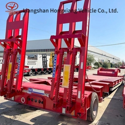 13500X3000X1550 mm 13t Άξονας βαρύ φορτίο Gooseneck Low Loader Low Bed Lowboy Truck Lowbed Semi-Trailer
