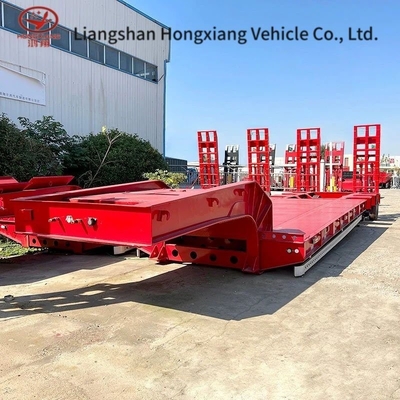 13500X3000X1550 mm 13t Άξονας βαρύ φορτίο Gooseneck Low Loader Low Bed Lowboy Truck Lowbed Semi-Trailer