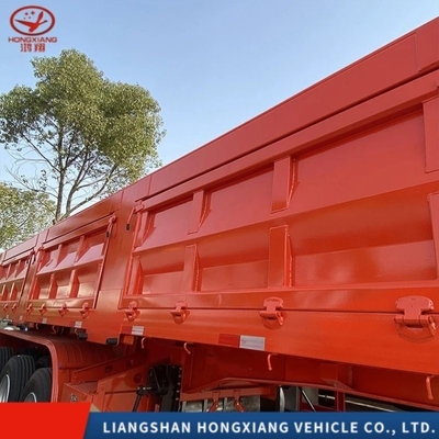 50 τόνων Semi Trailer U Type Dump Trailers για πέτρες και άμμο σύμφωνα με τις ανάγκες του πελάτη