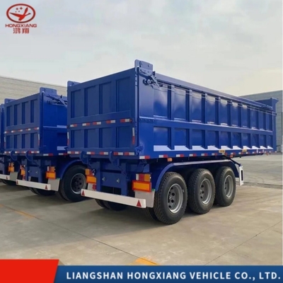 50 τόνων Semi Trailer U Type Dump Trailers για πέτρες και άμμο σύμφωνα με τις ανάγκες του πελάτη