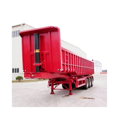Προσαρμοσμένο 45T/60T/80T Dump Semi Trailer με 3/4 Safe Axles και Air Suspension