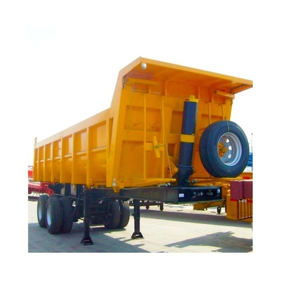 Προσαρμοσμένο 45T/60T/80T Dump Semi Trailer με 3/4 Safe Axles και Air Suspension