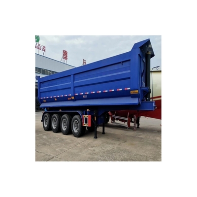 Προσαρμοσμένο 45T/60T/80T Dump Semi Trailer με 3/4 Safe Axles και Air Suspension