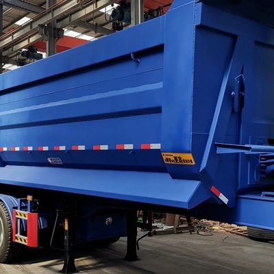4άξονα U σχήμα υδραυλικού κυλίνδρου Dump Semi Trailers Προσαρμόσιμες από τις ανάγκες του πελάτη