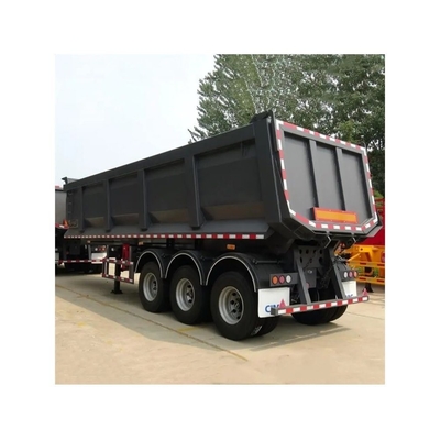 Προσαρμόσιμα Semi Trailers Tipping Gravel Χρησιμοποιούμενα Tri Axle Semi Bottom Gooseneck Dump Haulers