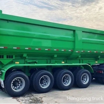 Προσαρμόσιμα Semi Trailers Tipping Gravel Χρησιμοποιούμενα Tri Axle Semi Bottom Gooseneck Dump Haulers