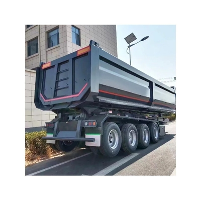 3 άξονες 50 τόνων Semi Trailers τύπου U Dump Trailers Προσαρμογή για άμμο πέτρα σιτηρών