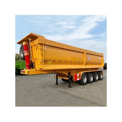 3 άξονες 50 τόνων Semi Trailers τύπου U Dump Trailers Προσαρμογή για άμμο πέτρα σιτηρών