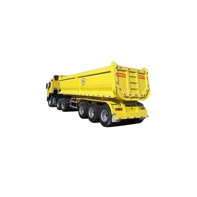 3 άξονες 50 τόνων Semi Trailers τύπου U Dump Trailers Προσαρμογή για άμμο πέτρα σιτηρών