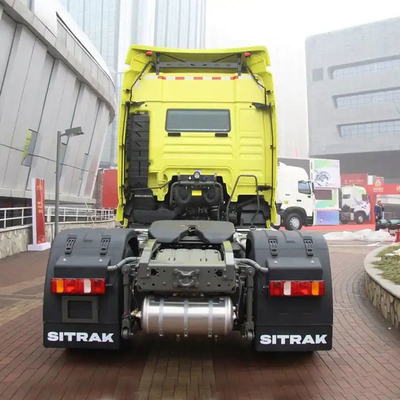 6×4 Sinotruk Χρησιμοποιημένα φορτηγά ελκυστήρα HOWO με πιστοποίηση ελαστικών GCC και τροχιά κίνησης 6×4