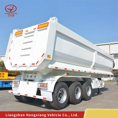 Κουβικά μέτρα Ντάμπερ Τίπερ Semi Trailers 6 άξονες για την αγορά της Γκάνας