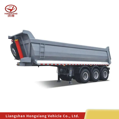 Κουβικά μέτρα Ντάμπερ Τίπερ Semi Trailers 6 άξονες για την αγορά της Γκάνας