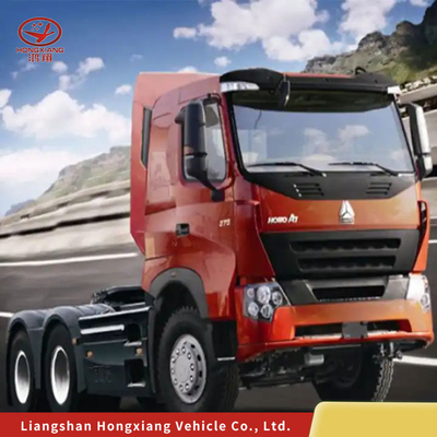 Sinotruck HOWO CNG Τρακτέρ φορτηγό με 6×4 τροχιά κίνησης και άνετη ανάρτηση καθίσματος οδηγού