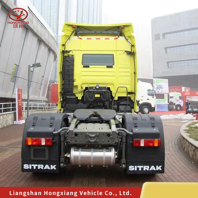 Sinotruck HOWO CNG Τρακτέρ φορτηγό με 6×4 τροχιά κίνησης και άνετη ανάρτηση καθίσματος οδηγού