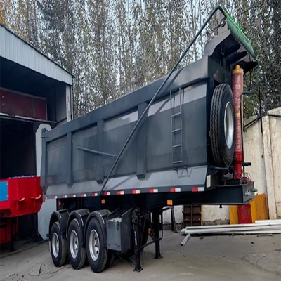 80 τόνων τύπου U End Dump Trailer Rear Dumper Tipper Semi Truck Trailer με άξονα 13t