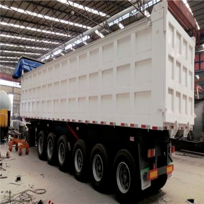 80 τόνων τύπου U End Dump Trailer Rear Dumper Tipper Semi Truck Trailer με άξονα 13t