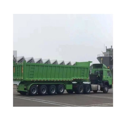 4 άξονες 30t 50t σχήμα U Dump Truck Semi Trailer Περπάτημα 2240mm Προσιτό και ανθεκτικό