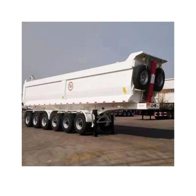 4 άξονες 30t 50t σχήμα U Dump Truck Semi Trailer Περπάτημα 2240mm Προσιτό και ανθεκτικό