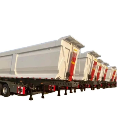 4 άξονες 30t 50t σχήμα U Dump Truck Semi Trailer Περπάτημα 2240mm Προσιτό και ανθεκτικό