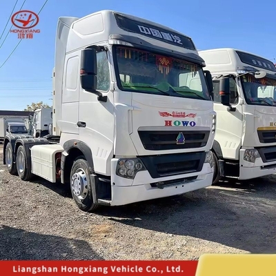 Σάντονγκ Sinotruk HOWO T7 φορτηγό ελκυστήρα με κινητήρα ντίζελ μπροστά και ελαστικά 12.00r20