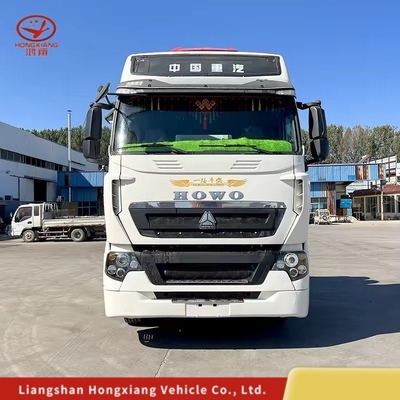Σάντονγκ Sinotruk HOWO T7 φορτηγό ελκυστήρα με κινητήρα ντίζελ μπροστά και ελαστικά 12.00r20