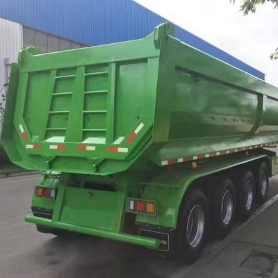 60 τόνων U σχήμα πίσω ρυμουλκούμενοι /Tri-Axles End Dump Tipping Semi Truck ρυμουλκούμενο