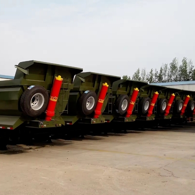 25cbm 32cbm U σχήμα πίσω άκρο γκρεμιστήρα ντάμπερ Dump Semi Truck ρυμουλκούμενο ελαστικό 12r22.5 επίπεδα