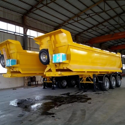 25cbm 32cbm U σχήμα πίσω άκρο γκρεμιστήρα ντάμπερ Dump Semi Truck ρυμουλκούμενο ελαστικό 12r22.5 επίπεδα