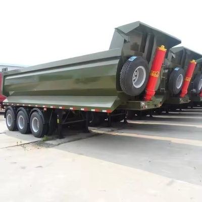 25cbm 32cbm U σχήμα πίσω άκρο γκρεμιστήρα ντάμπερ Dump Semi Truck ρυμουλκούμενο ελαστικό 12r22.5 επίπεδα
