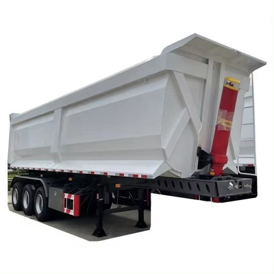 80 τόνων 4 άξονες U-σχήμα ρυμουλκούμενοι 45cbm Tipper Semi-Retrailer για συσσωρευτές