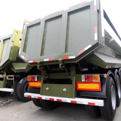 80 τόνων 4 άξονες U-σχήμα ρυμουλκούμενοι 45cbm Tipper Semi-Retrailer για συσσωρευτές