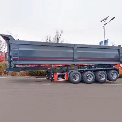 80 τόνων 4 άξονες U-σχήμα ρυμουλκούμενοι 45cbm Tipper Semi-Retrailer για συσσωρευτές