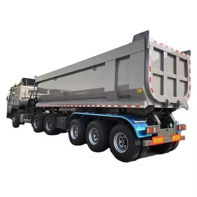 80 τόνων 4 άξονες U-σχήμα ρυμουλκούμενοι 45cbm Tipper Semi-Retrailer για συσσωρευτές
