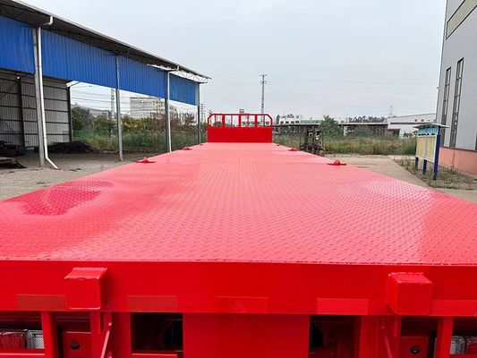 Προσαρμοσμένο σχεδιασμό Semi Trailers με Cross Arm Type Suspension 40FT 60FT 80FT 100FT χαμηλό κρεβάτι